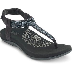 Aetrex Women's Jade Sparkle Orthopedic Thong Sandals - 10